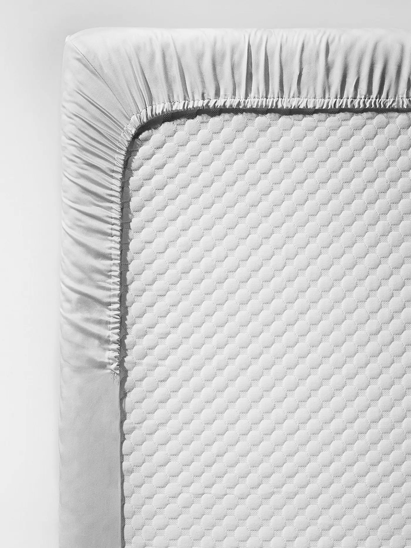 FLEURESSE | Satin Spannleintuch Royal Uni 180x200cm Silber | 